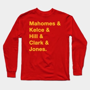 2019 Kansas City Chiefs Gold Long Sleeve T-Shirt